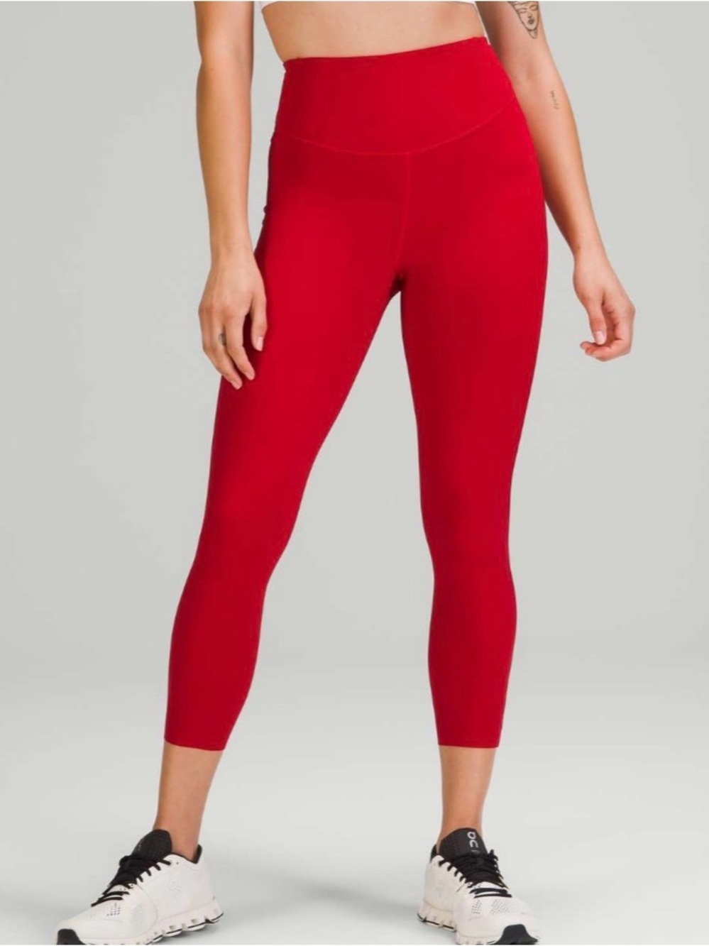 Lululemon Base Pace HR Crop 23” Leggings size 18 Dark Rd
